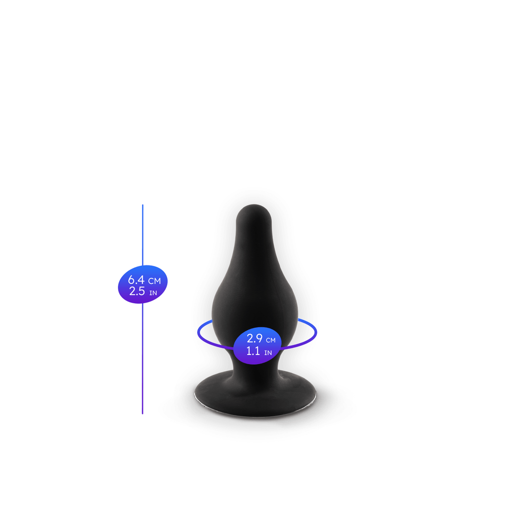 Silexd - Premium Silicone Plug Taglia XS - Nero