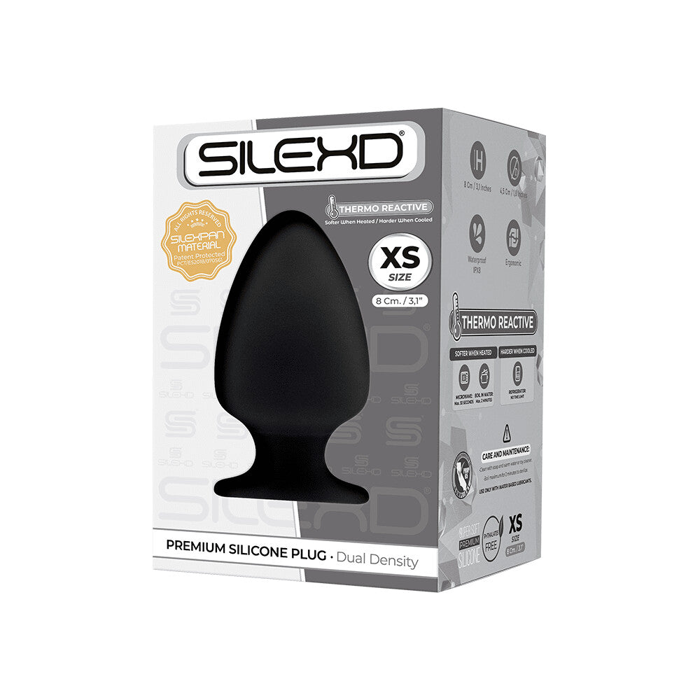 Silexd - Premium Silicone Plug Taglia XS - Nero