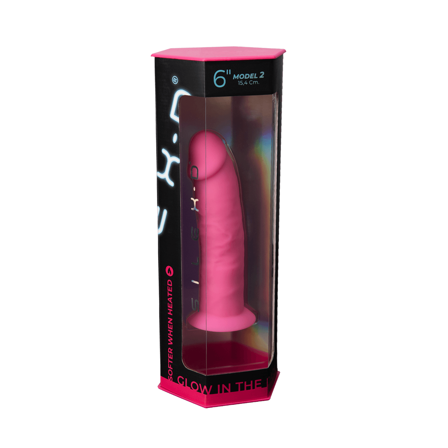 Silexd - Dildo Premium Silicone Mod.2 6'' - Glow in the Dark