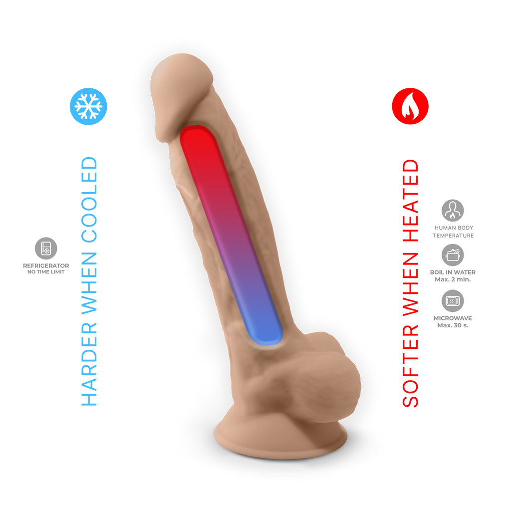 Silexd - Vibratore Premium Silicone Mod.1 8'' + Controllo Remoto - Color Carne