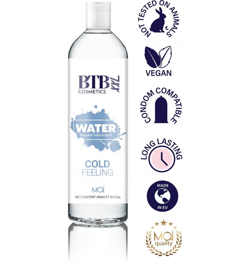 BTB Cosmetics - Lubrificante Base Acqua Effetto Freddo - 250 ml