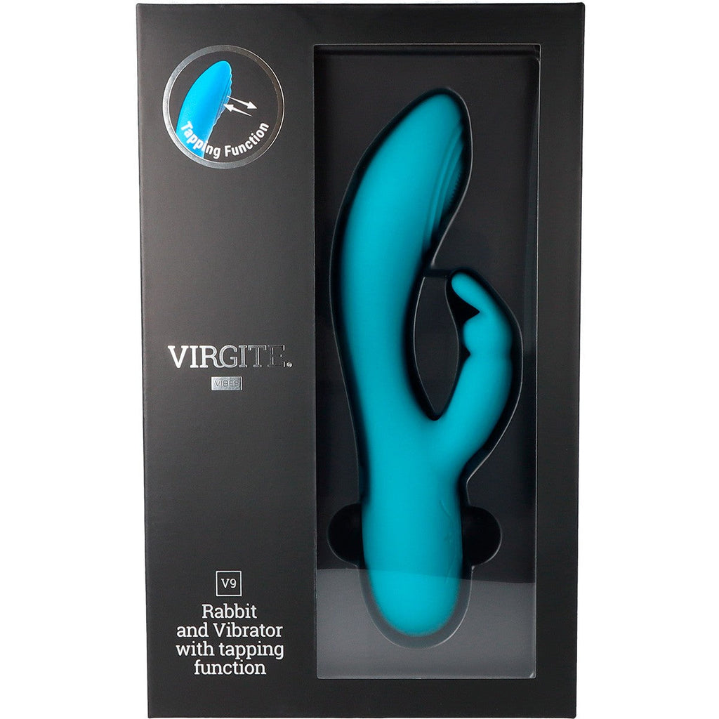 VIBRATORE A BATTITO RICARICABILE BLU V9