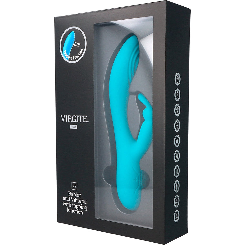 VIBRATORE A BATTITO RICARICABILE BLU V9