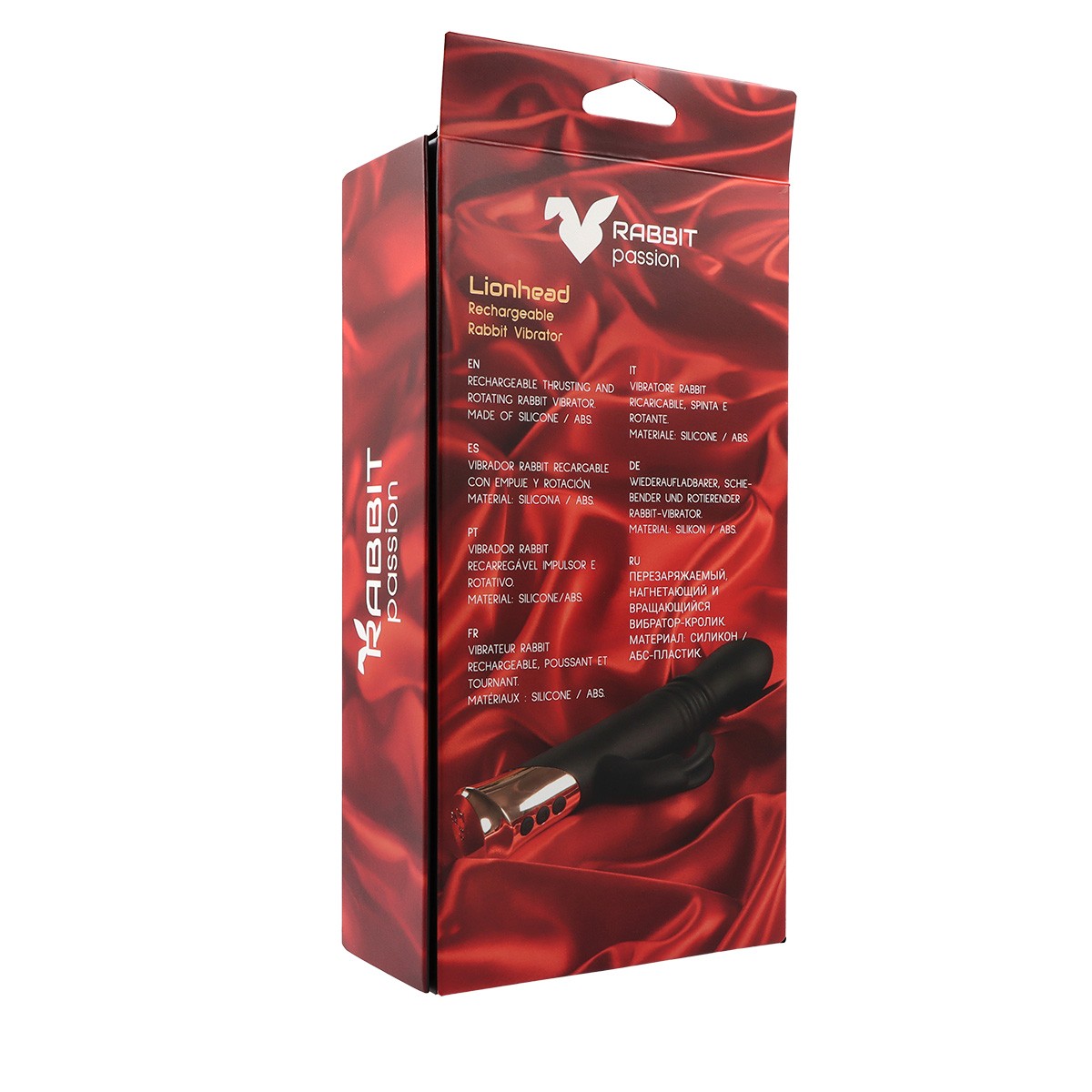 VIBRATORE CONIGLIO RICARICABILE LIONHEAD A SPINTA E ROTAZIONE