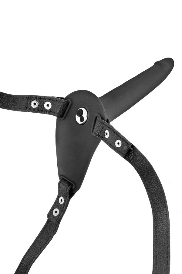 Fetish Tentation - Strap-On Harness Vibrante 15'5 cm - Nero