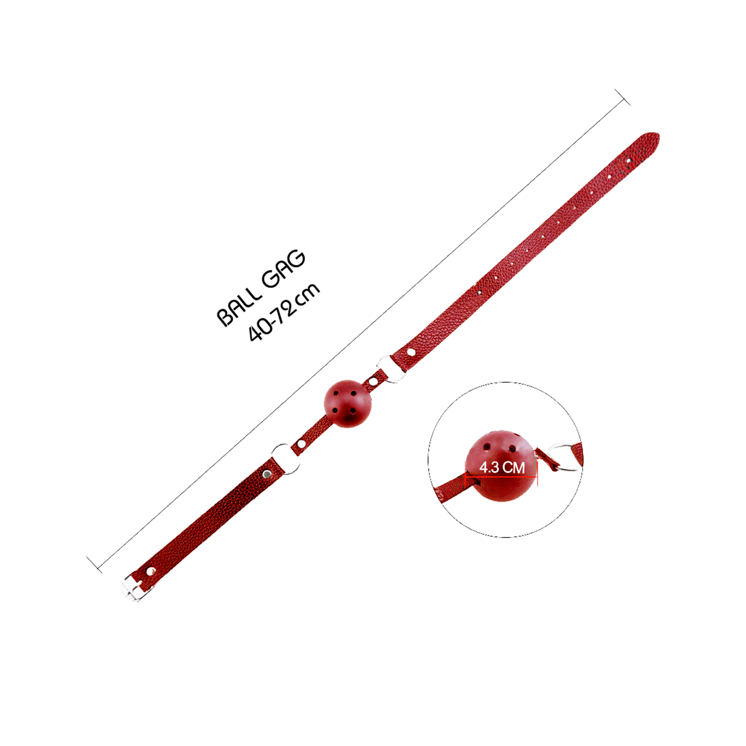 Alive - Ball Gag Discretion - Rosso