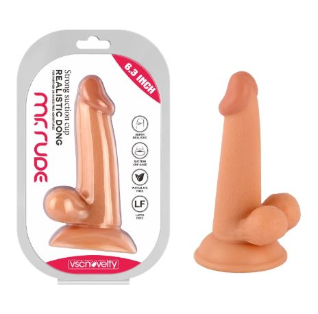 VSC Novelty - Dildo Realistico Mr. Rude - Color Carne - 6.3"