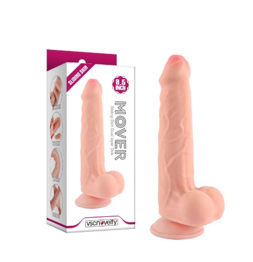 VSC Novelty - Dildo Sliding Doppio Strato Realistico - 8,5"