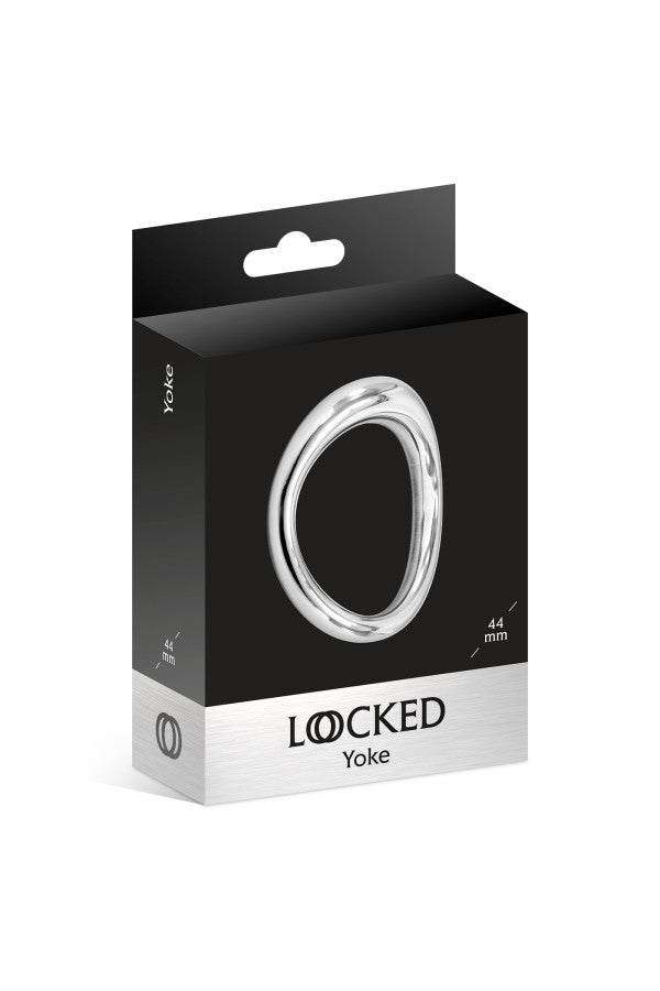Locked - Cockring in Metallo Forma Ergonimica 4,40 cm - Yoke