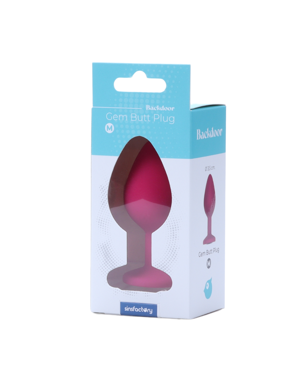 SinsFactory - Gem Butt Plug - M - Fucsia