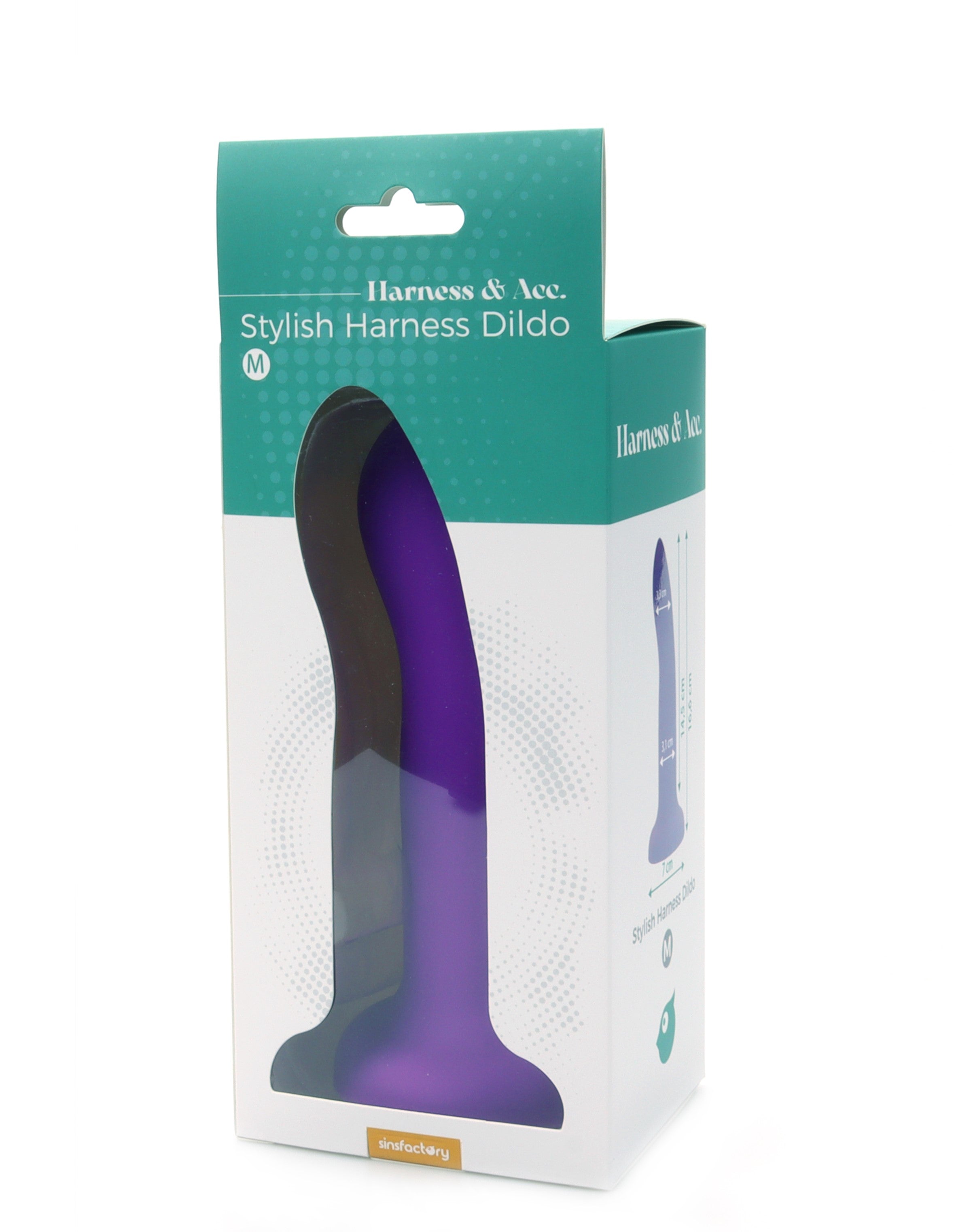 SinsFactory - Stylish Harness Dildo 17 cm - M