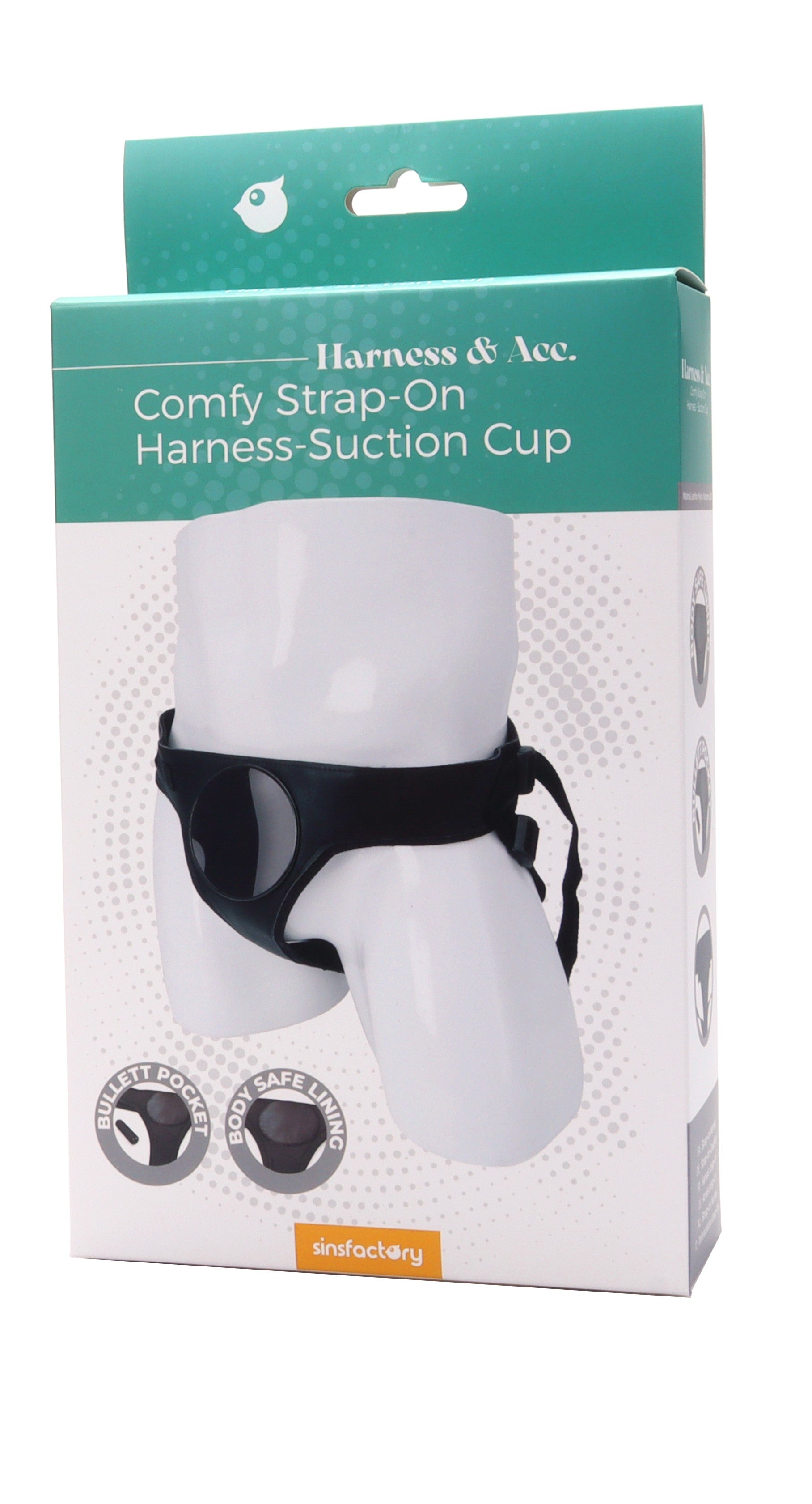 SinsFactory - Comfy Strap-On Harness - Suction Cup