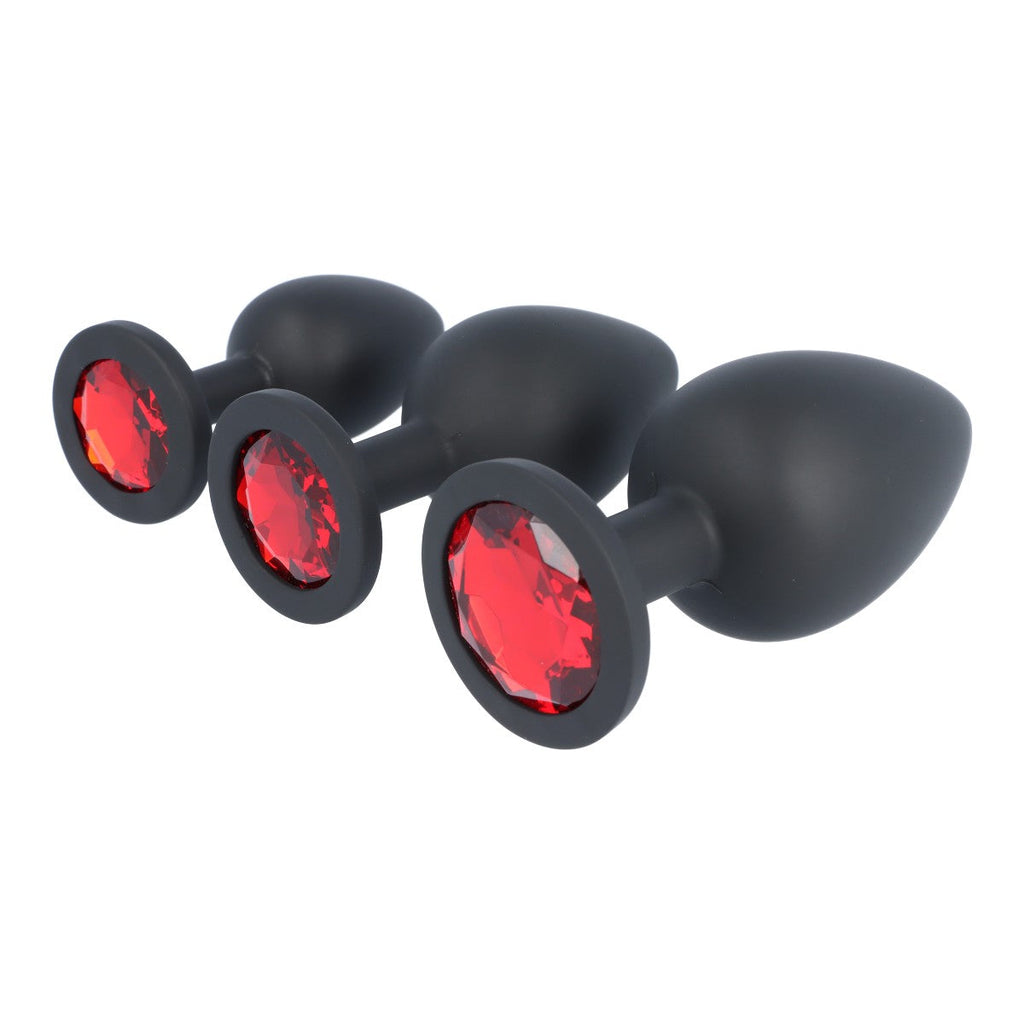 SET SPINA X3 E13 SILICONE NERO-RUBINO