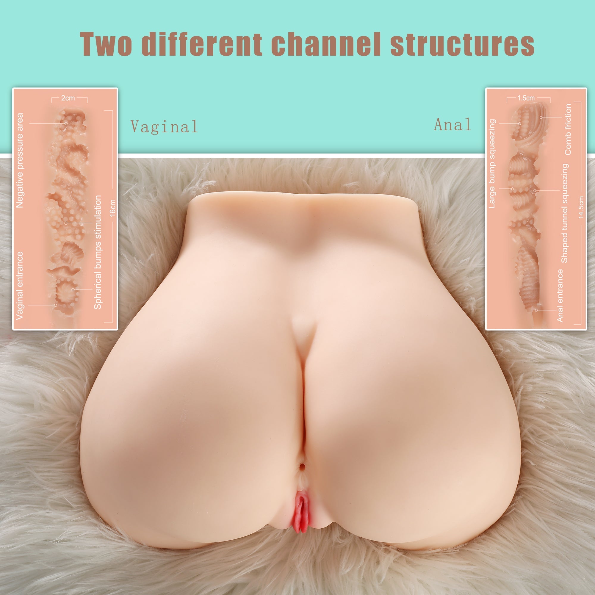 Xise - Melissa - Masturbatore Vagina e Ano - 6,10  kg