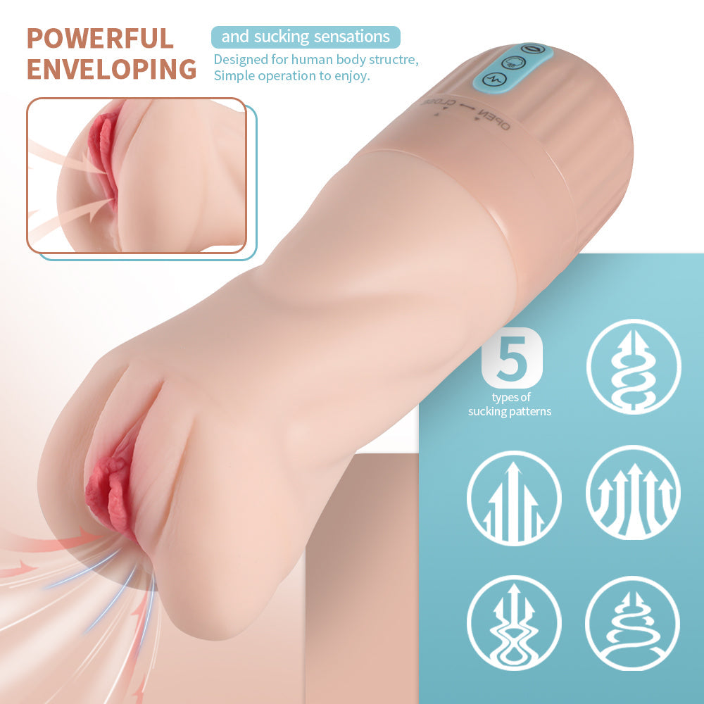 Xise - Suctroker V2 VI - Masturbatore Vagina con Funzione Suzione e Vibrante