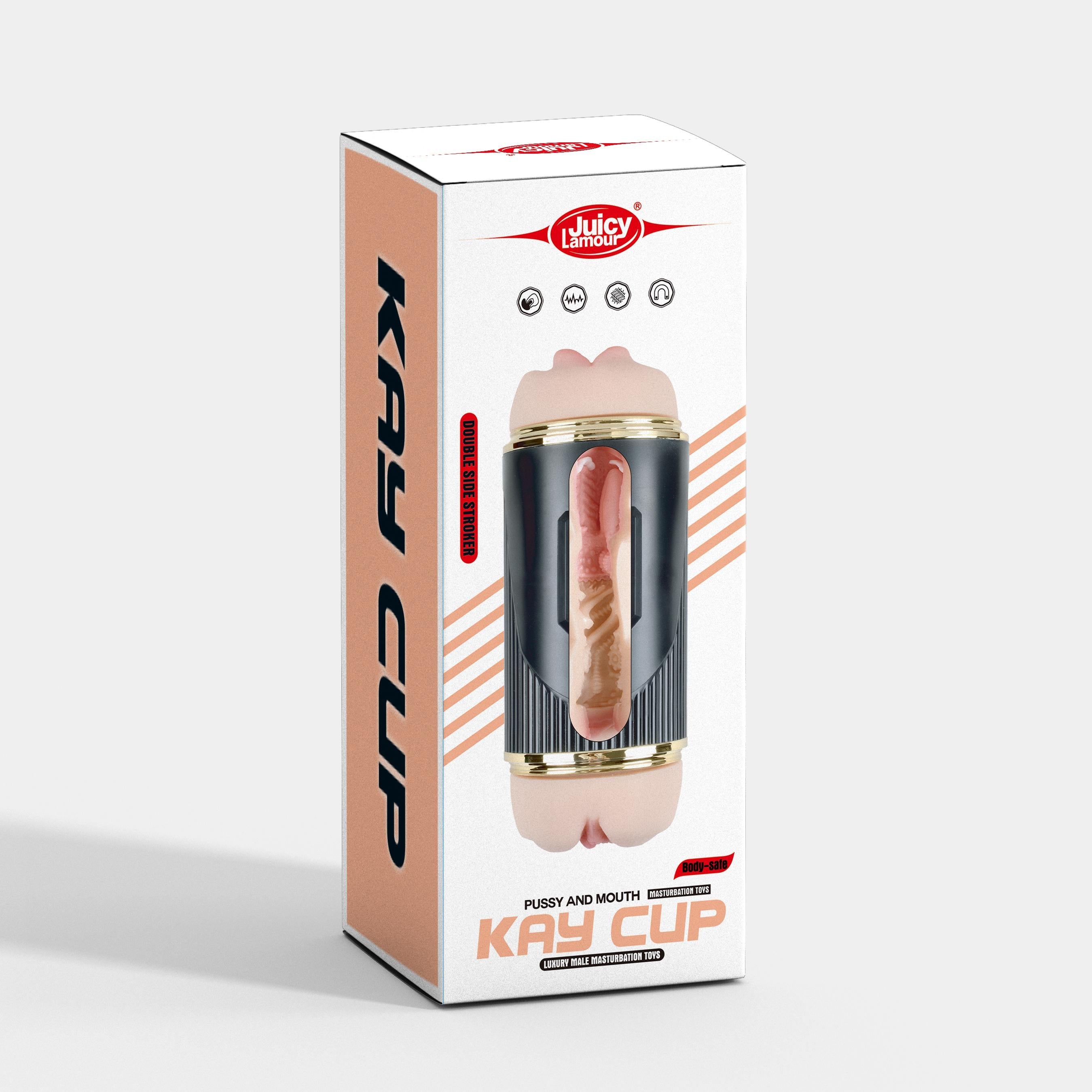 Xise - Masturbatore Doppio con Bocca e Vagina Vibrante