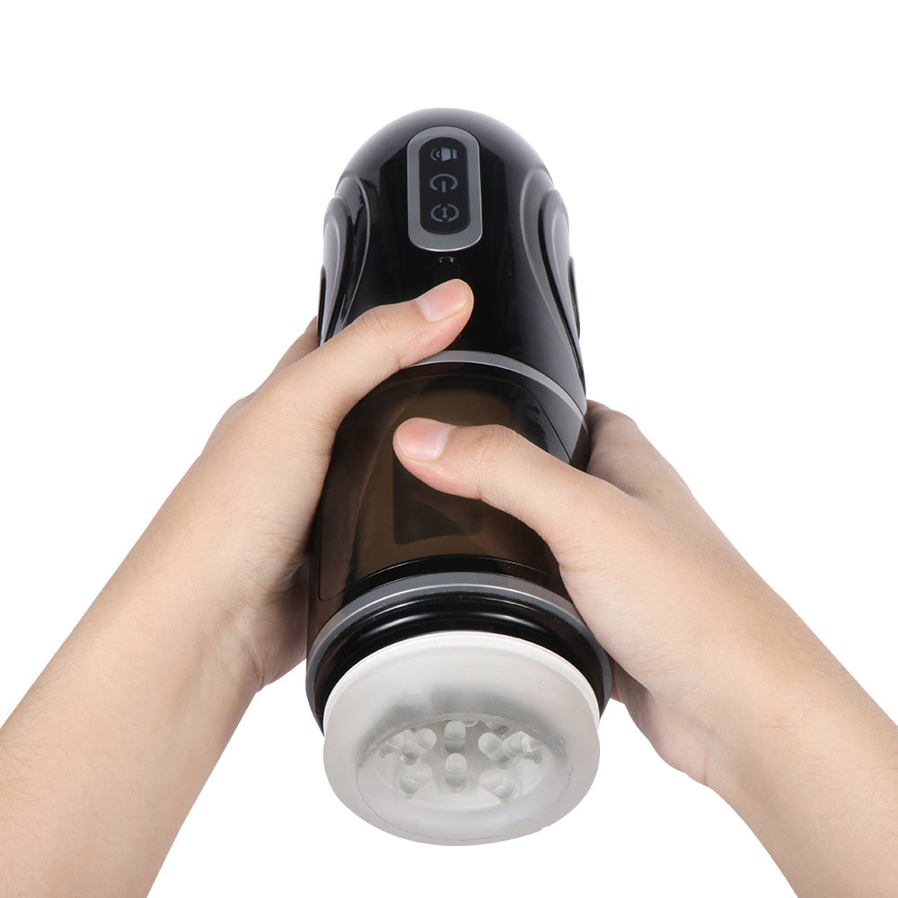 Xise - Masturbatore Neutro con Funzione Thrusting - Rotante e Vibrante con Voce Sexy