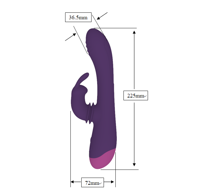 Totally for u - Alternative - Vibratore Rabbit Rotante - Round Bliss