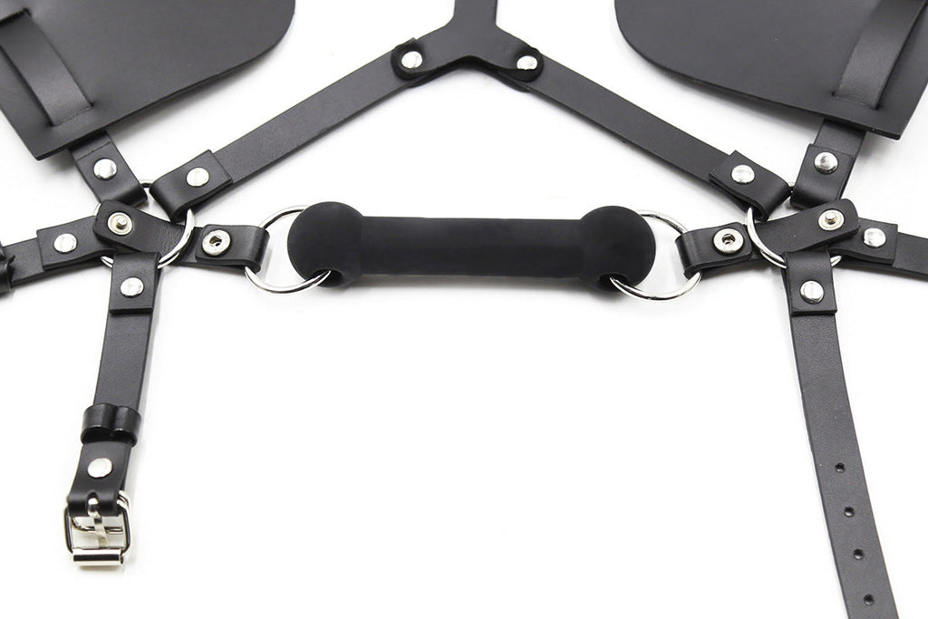 VSC Novelty - Maschera Fetish da Cavallo con Gag