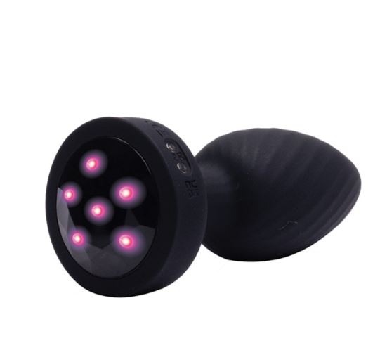 Fantasy Toys - Vibratore Anale Rotante con Telecomando e Luci - Achelous