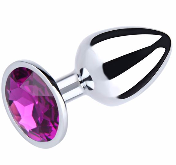 Fantasy Toys - Plug in Alluminio con Gioiello Viola - S