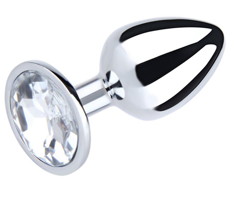Fantasy Toys - Plug in Metallo con Gioiello  Argento - L