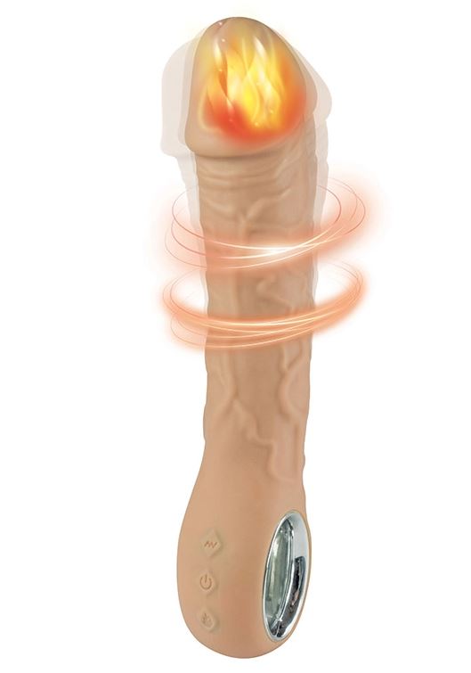 Fantasy Toys - Vibratore Punto G Realistico Riscaldabile - Color Carne - Prometheus