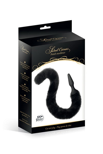 Sweet Caress - Plug con Coda Gatta - Nero