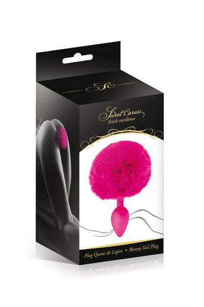 Sweet Caress - Plug con Pon Pon - Fucsia