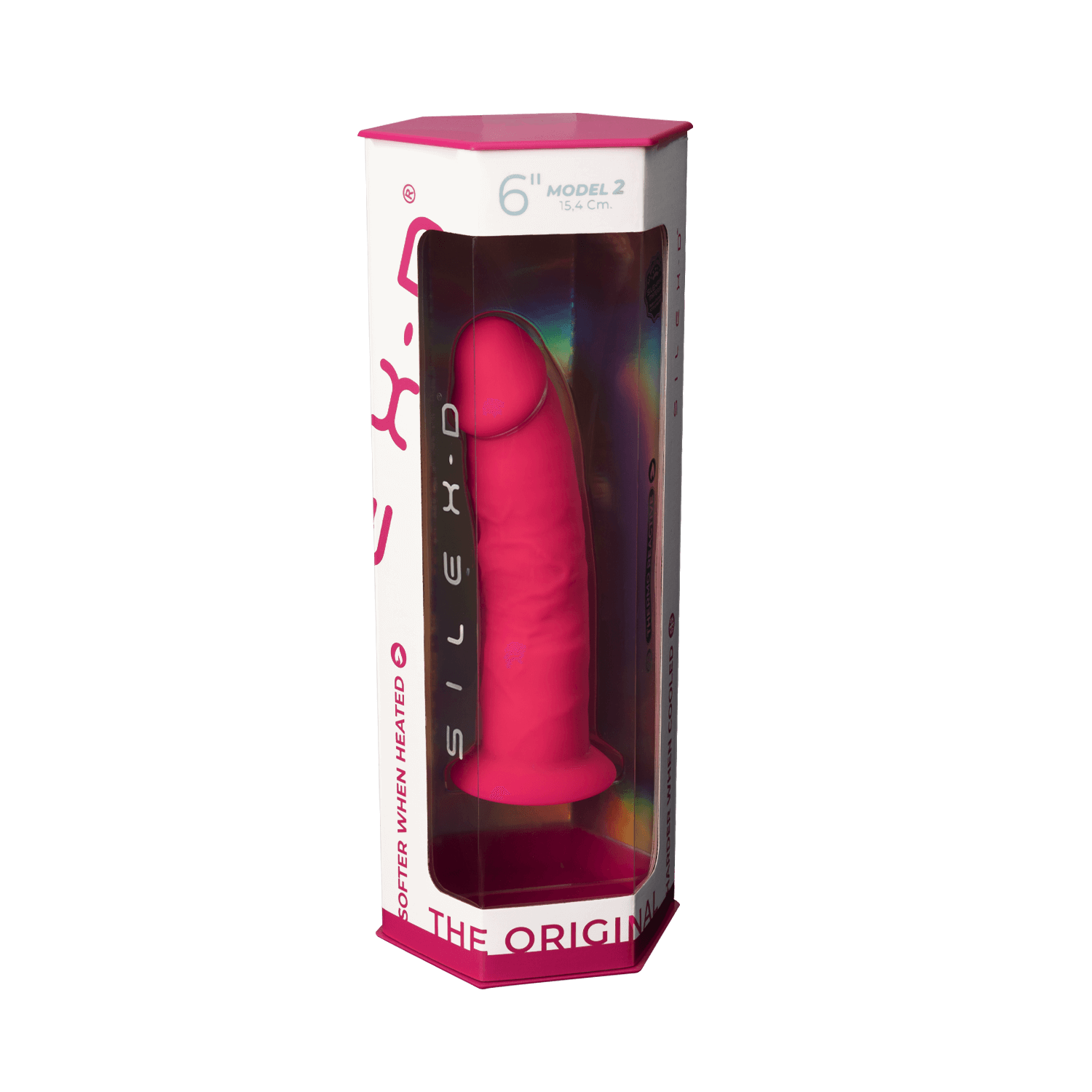 Silexd - Dildo Premium Silicone Mod.2 6" - Rosa