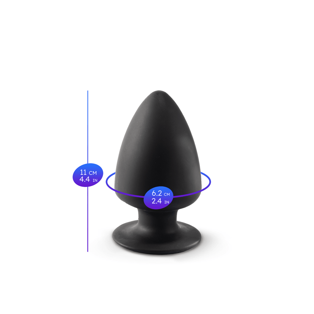 Silexd - Premium Silicone Plug Taglia M - Nero