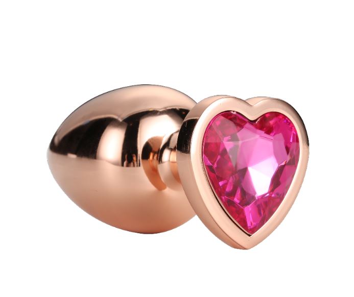 Plug grande in oro rosa scintillante