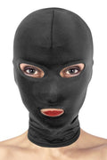 Fetish Tentation - Cappuccio con Apertura per Bocca e Occhi - Nero