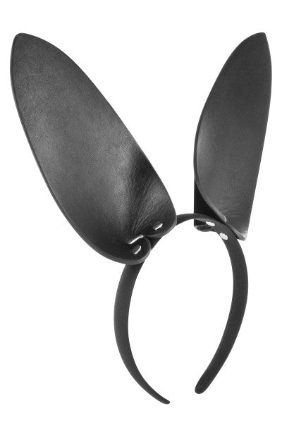 Fetish Tentation - Orecchie da Coniglio in Ecopelle - Nero