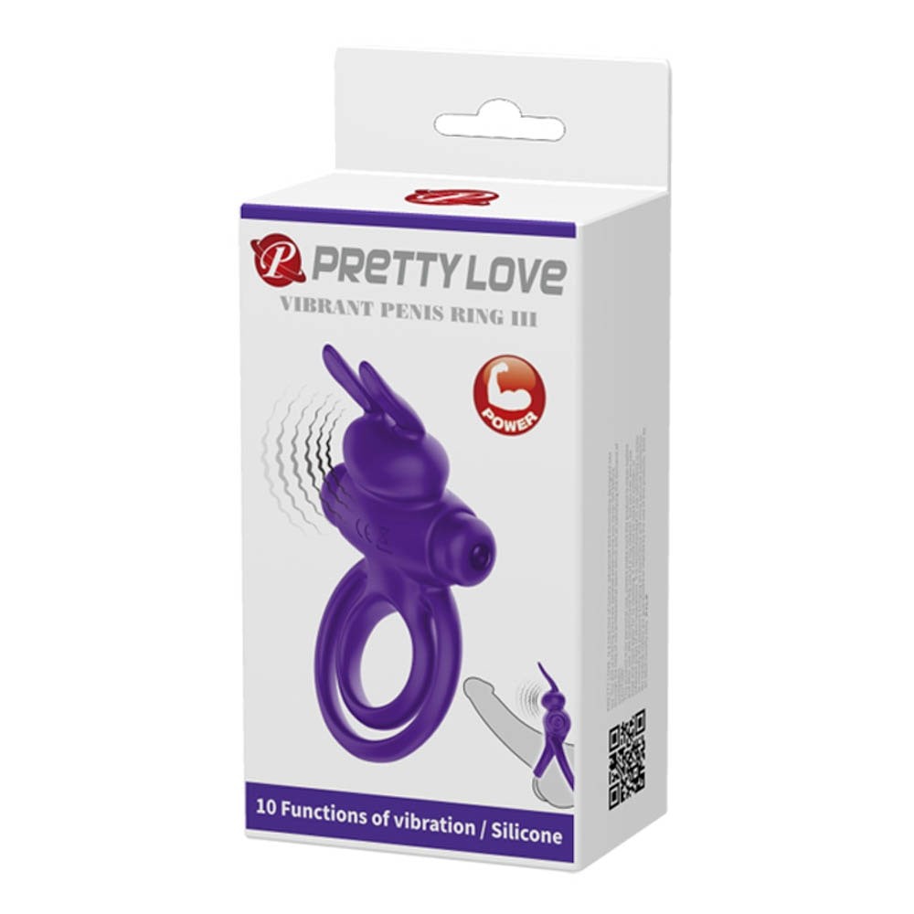 Anello per pene Pretty Love Vibrant 3 Viola
