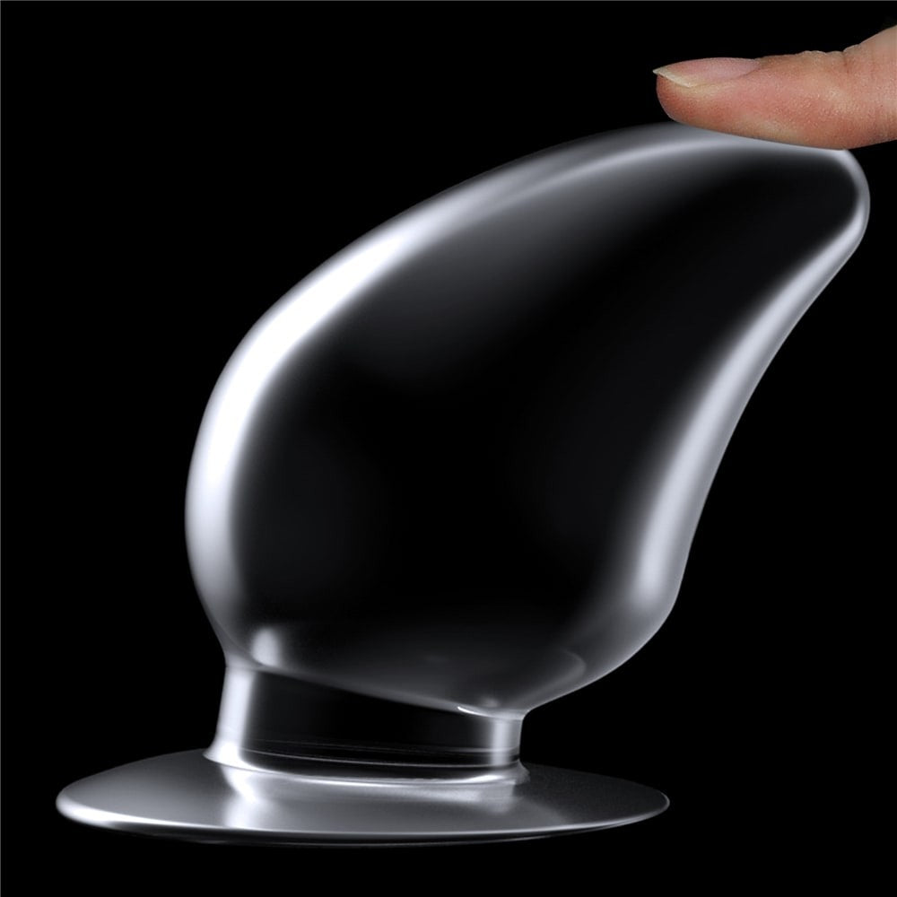 Plug anale trasparente impeccabile da 4,5''
