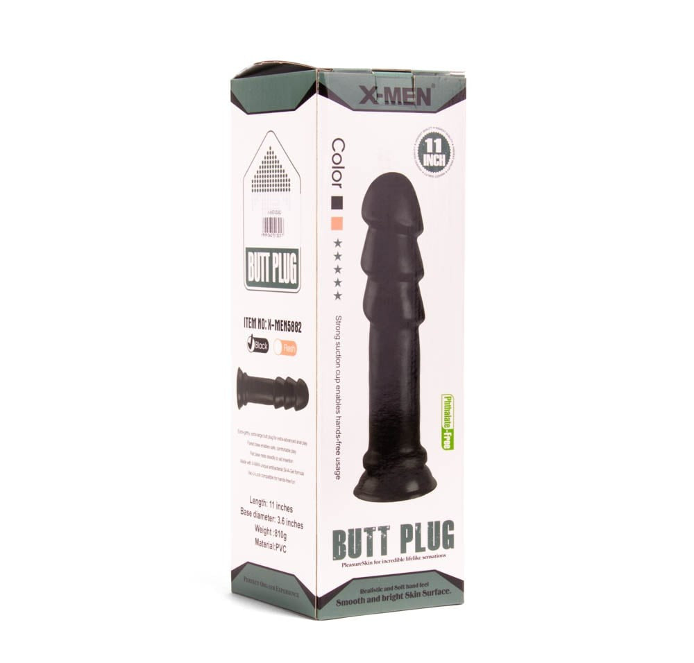 Plug anale X-MEN da 11 pollici nero
