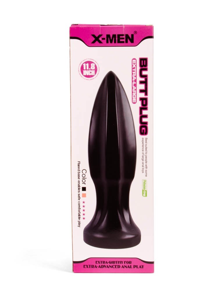 Plug anale X-MEN da 11,8 pollici, nero