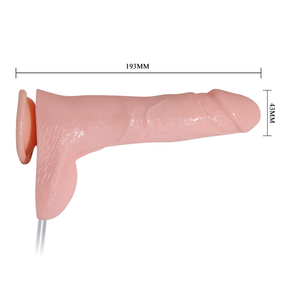 Dildo vibrante con spruzzo d'acqua