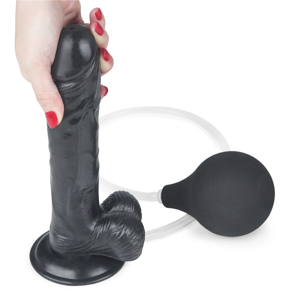 Dildo estremo squirting da 9'' - Nero