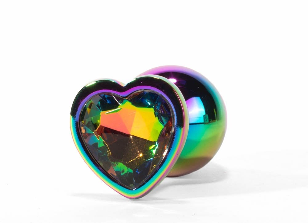 Plug anale in metallo X-MEN Secret Shine Rainbowheart L