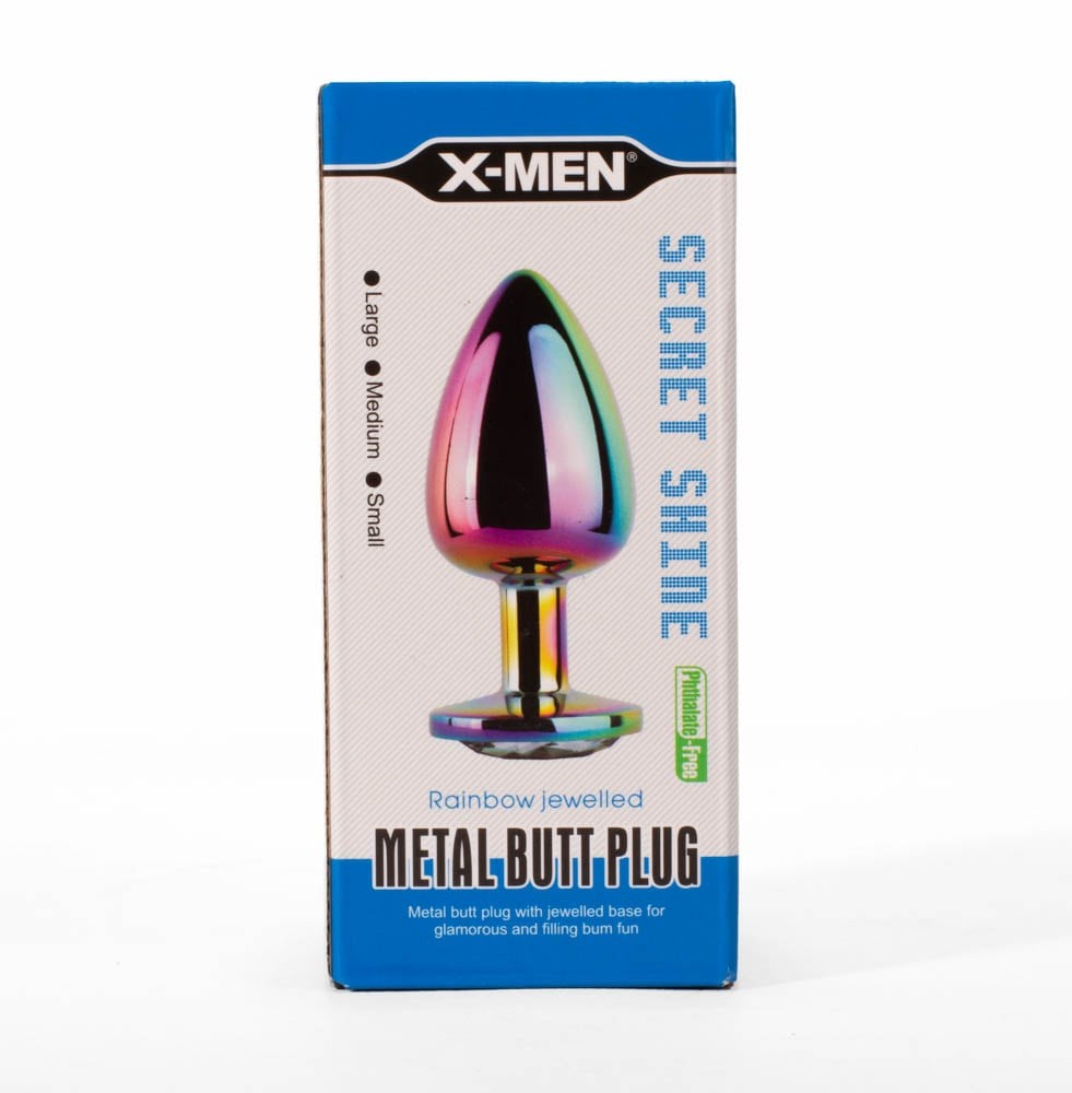 Plug anale in metallo X-MEN Secret Shine Rainbow L