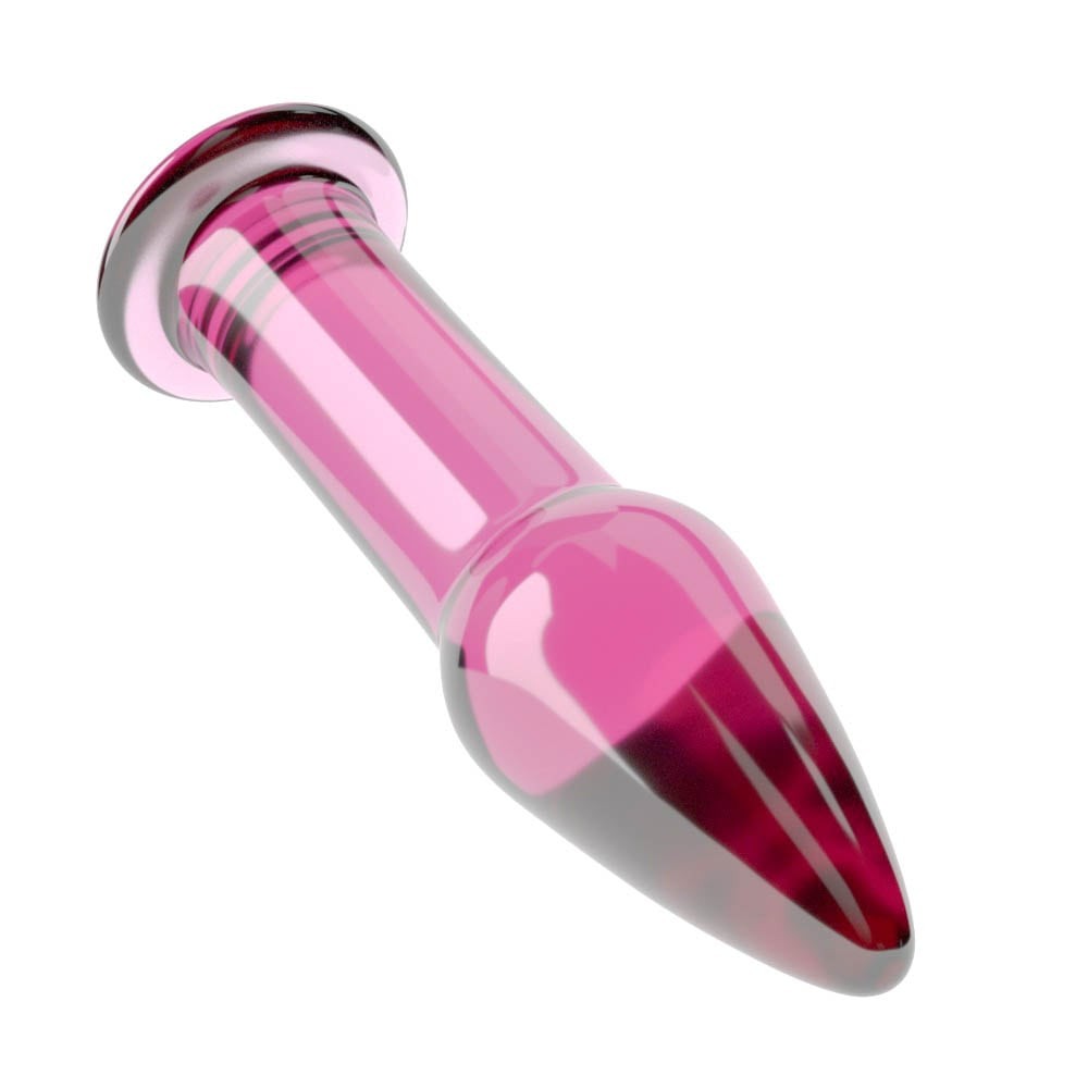 5" Glass Romance Rosa