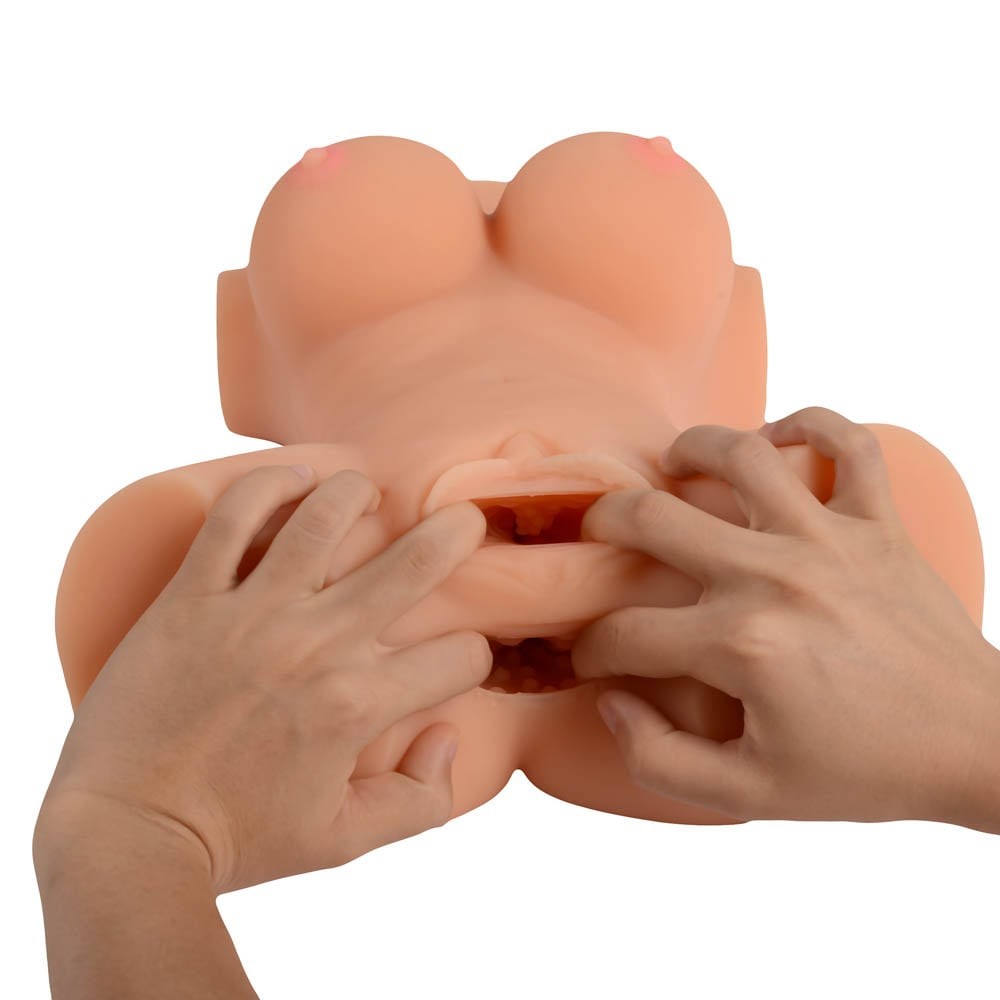 Bambola del sesso a mezzo busto da donna prosperosa