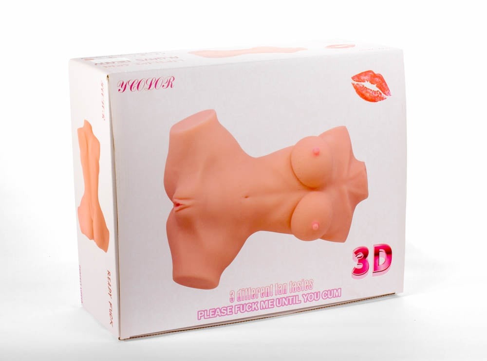 Masturbatore 3D a doppio foro III
