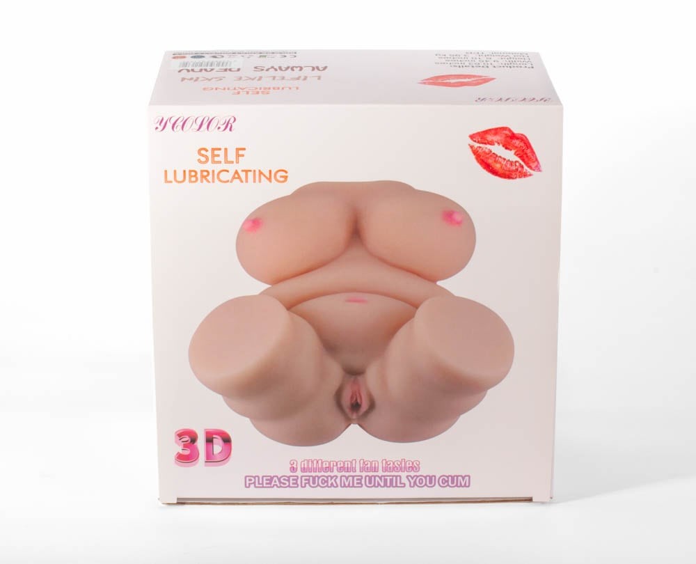 Masturbatore 3D a doppio foro V