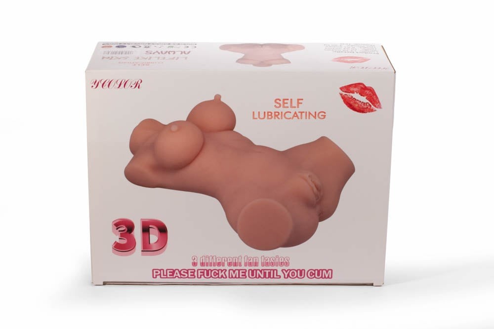Masturbatore 3D a doppio foro II