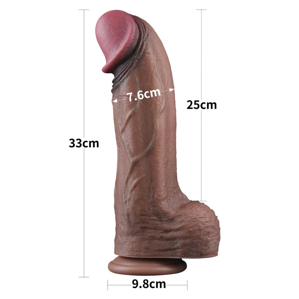 Pene in silicone a doppio strato da 13'' XXL