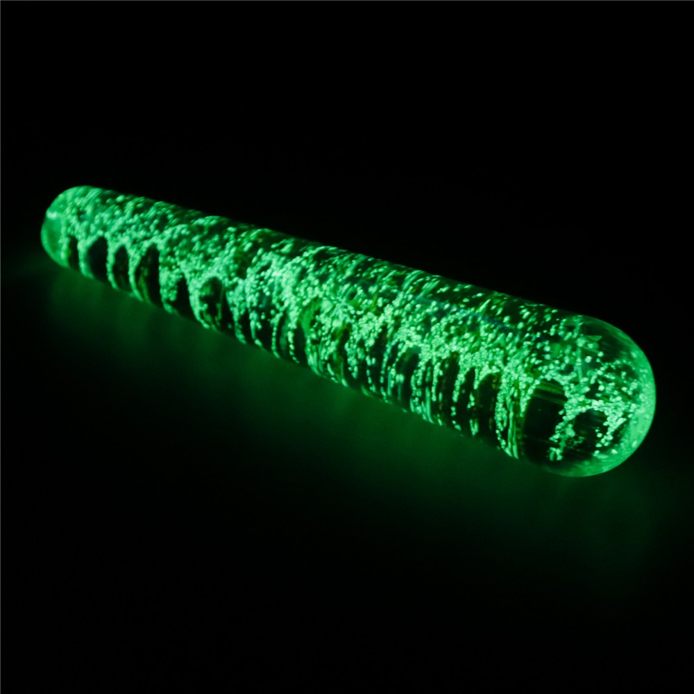 Dildo in vetro Twilight Gleam che si illumina al buio - Slim Fantasy_B0O50_3
