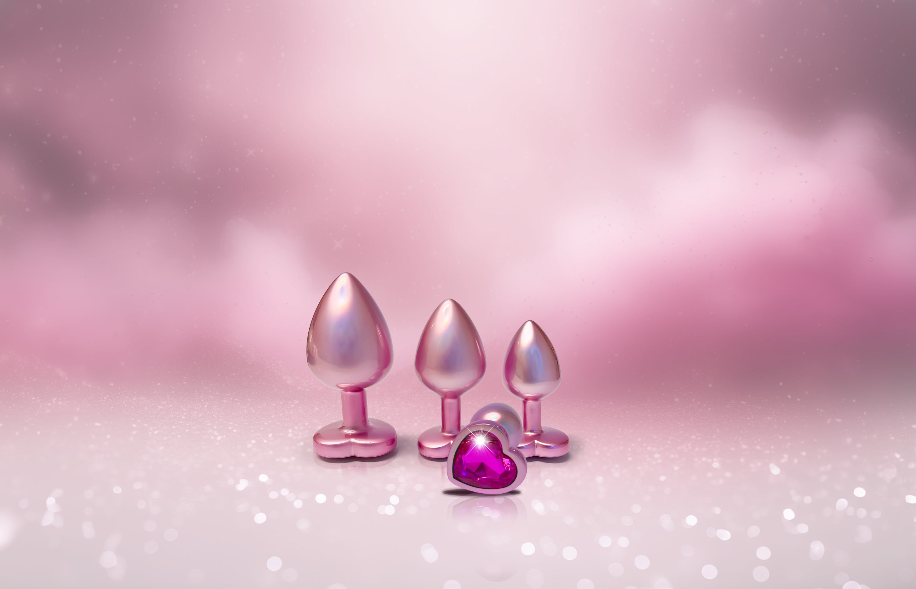 Plug GLEAMING LOVE PEARL ROSA MEDIO